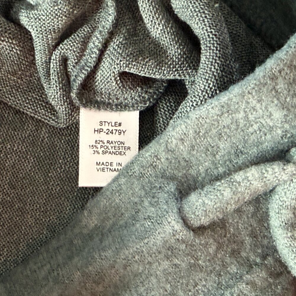 Zenana Uber Soft Lightweight Fleece Ash Jade High Rise Wide Leg Cozy Lounge  Pan - Picture 11 of 13